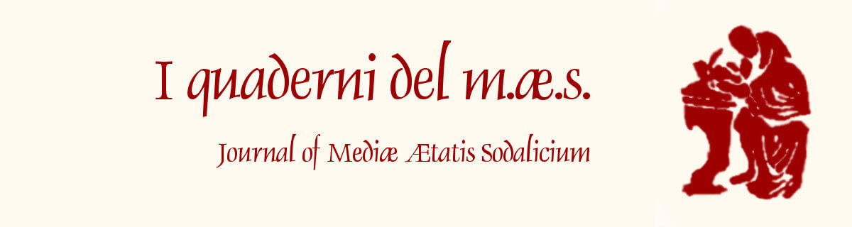 I Quaderni Del M Ae S Journal Of Mediae Aetatis Sodalicium